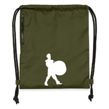 Screen Hero Silhouette - Gymsac made from recycled material - military green - Front