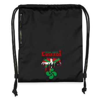 euskadi pays basque 09 - Gymsac made from recycled material - black - Front
