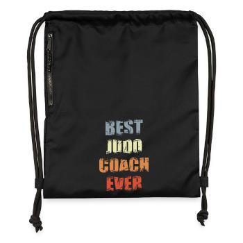 Judo Coach - Gymsac made from recycled material - black - Front