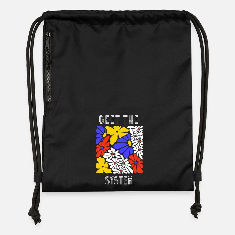 Betterave le système - Sac à cordon en polyester recyclé - noir