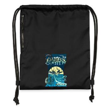 Kitesurf d’été sans fin - Sac à cordon en polyester recyclé - noir - Devant