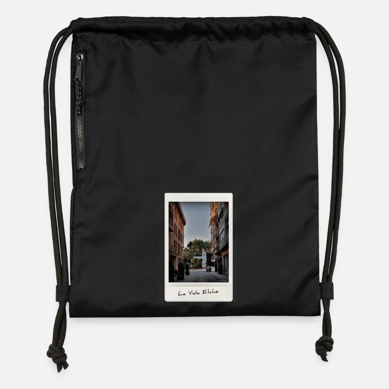 Vie Elche - Sac à cordon en polyester recyclé - noir