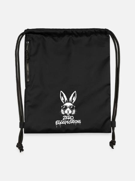 Zero Eggspectations - Turnbeutel aus Recycling-Material - Schwarz