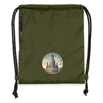 Dresdner Frauenkirche - Gymsac made from recycled material - military green - Front