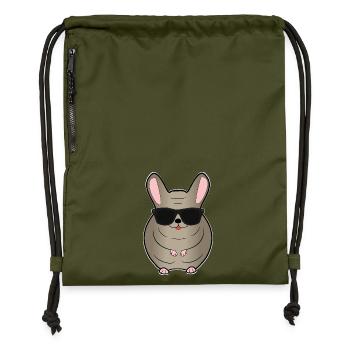 Chinchilla - Turnbeutel aus Recycling-Material - military Green - Vorne