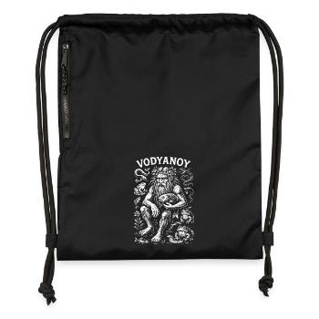 Vodyanoy - Slawisches Fabelwesen - Turnbeutel aus Recycling-Material - military Green - Vorne