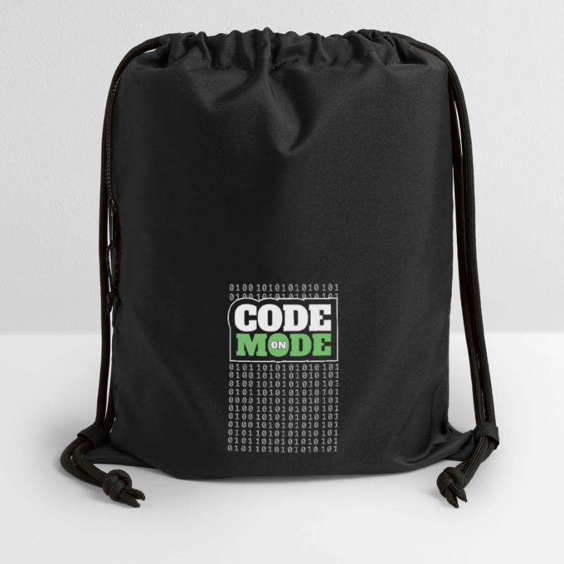 Code Mode On - Programming Software Engineer Coder Gymsac made from recycled material