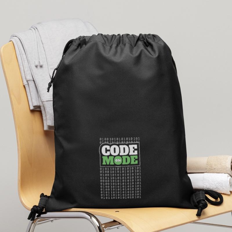 Code Mode On - Programming Software Engineer Coder Gymsac made from recycled material