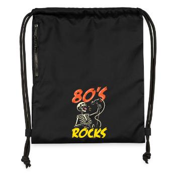 Retour rétro au design vintage des années 80 - Sac à cordon en polyester recyclé - military green - Devant