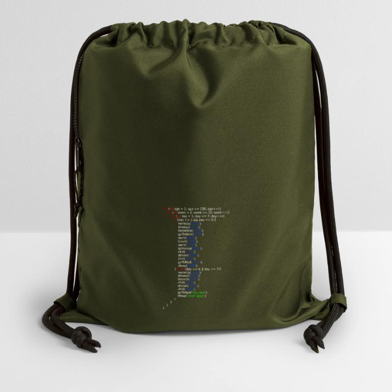 Ma vie - Java Code Sac à cordon en polyester recyclé