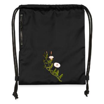 herbes thym romarin persil origan aneth - Sac à cordon en polyester recyclé - noir - Devant
