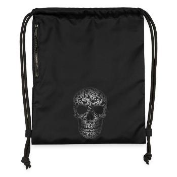 Skull Structure R6Z - Gymsac made from recycled material - black - Front