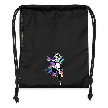 Street Art Fille 23246 - Sac à cordon en polyester recyclé - noir - Devant