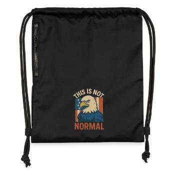 Pas un Patriot Eagle normal - Sac à cordon en polyester recyclé - noir - Devant