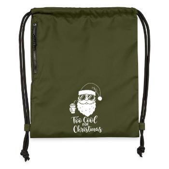 Too Cool For Christmas Santa Stil - Turnbeutel aus Recycling-Material - military Green - Vorne