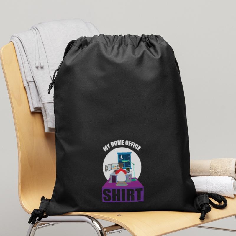 Codeur de nuit Programmeur Graphique de bureau Sac à cordon en polyester recyclé