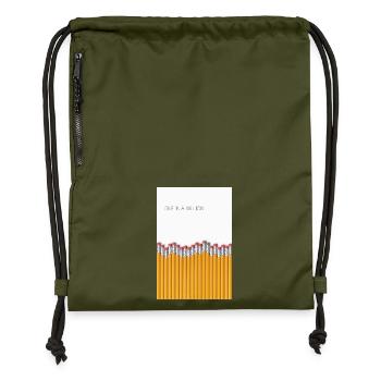 One in a Million Minimalist Statement - Turnbeutel aus Recycling-Material - military Green - Vorne