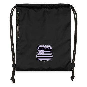breizh bretagne - Gymsac made from recycled material - black - Front