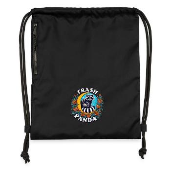 Trash Panda - Turnbeutel aus Recycling-Material - Schwarz - Vorne
