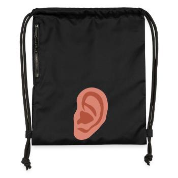 Big ear - Gymsac made from recycled material - black - Front