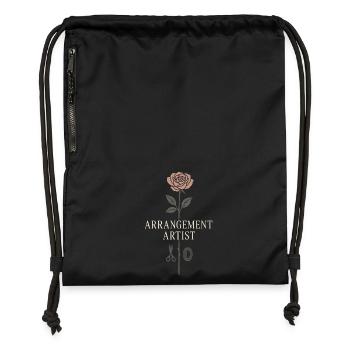 Funeral, Florist, Commemorative Arrangement, Sympathy - Gymsac made from recycled material - black - Front