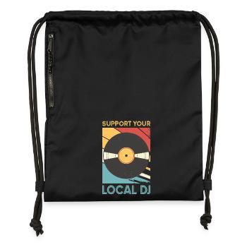 DJ Outfit Geschenke - Turnbeutel aus Recycling-Material - military Green - Vorne