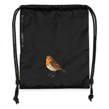 Robin - Gymsac made from recycled material - black - Front