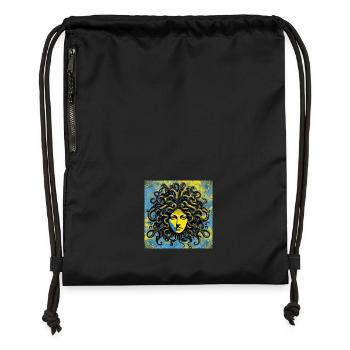 Medusa - Gymsac made from recycled material - black - Front
