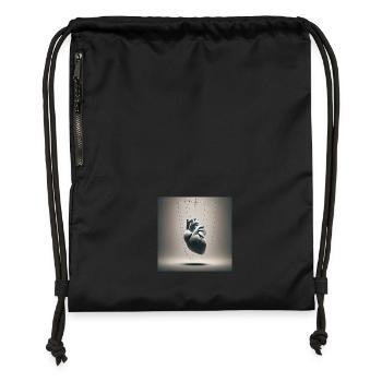 The threads of emotions - Gymsac made from recycled material - black - Front
