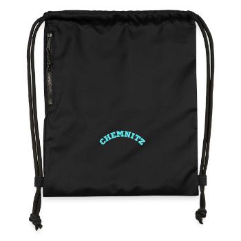 Chemnitz - Sac à cordon en polyester recyclé - noir - Devant