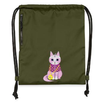 Kitty Lotta - Turnbeutel aus Recycling-Material - military Green - Vorne