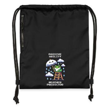 Passive Ability: Weather Oracle | Weatherman - Gymsac made from recycled material - military green - Front