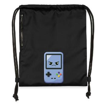 Funny Edgy Game Console - Gymsac made from recycled material - black - Front