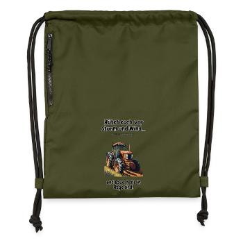 Peasant Protests - Peasant Demo 2024 T-Shirt & Jackets - Gymsac made from recycled material - military green - Front