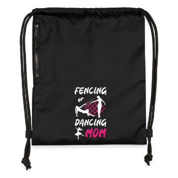 Escrime ou maman dansante - Sac à cordon en polyester recyclé - military green - Devant