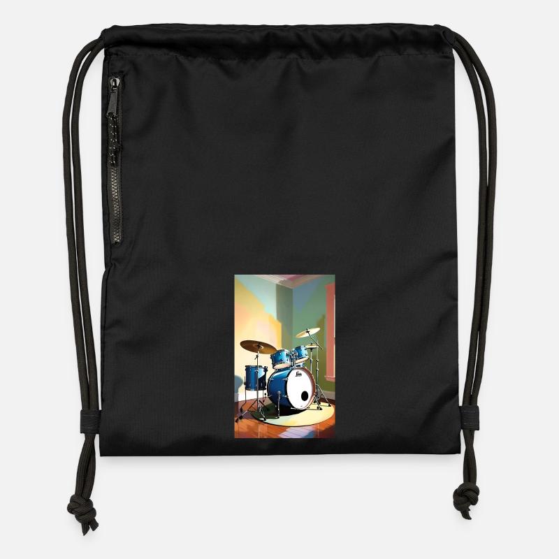 Drums | Drummer | Musician - Gymsac made from recycled material - black
