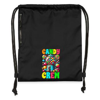 Candy Crew Decoration Candy Lover Sweet Tooth - Gymsac made from recycled material - black - Front