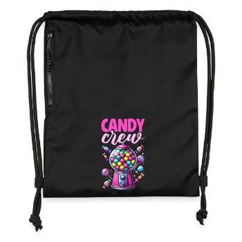 Candy Crew Decoration Candy Lover Sweet Tooth - Gymsac made from recycled material - black - Front