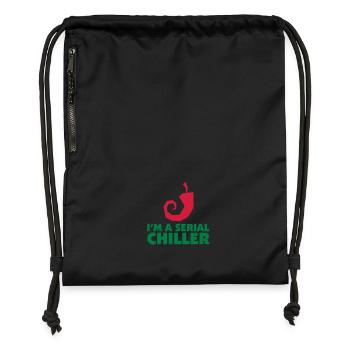 I'm a Serial Chiller - Turnbeutel aus Recycling-Material - Schwarz - Vorne