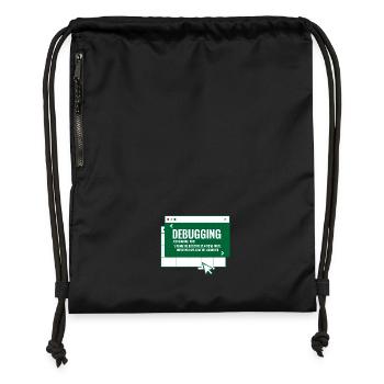 Debuggen - Turnbeutel aus Recycling-Material - Schwarz - Vorne