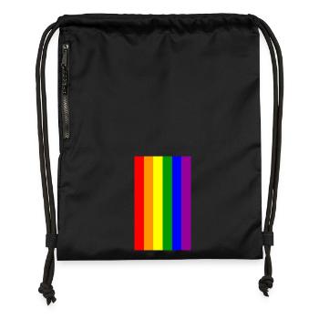 LGBT PRIDE - Gymsac made from recycled material - black - Front