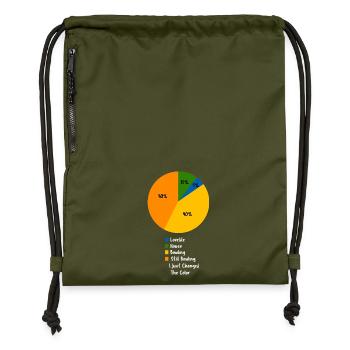 Funny Bowling Coach Definition Noun Slogan - Gymsac made from recycled material - military green - Front