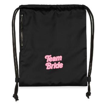 Team Bride - Turnbeutel aus Recycling-Material - Schwarz - Vorne