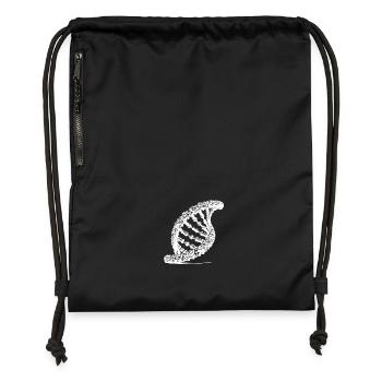 DNA Technik Kette verdrehte Kettenglieder - Turnbeutel aus Recycling-Material - military Green - Vorne