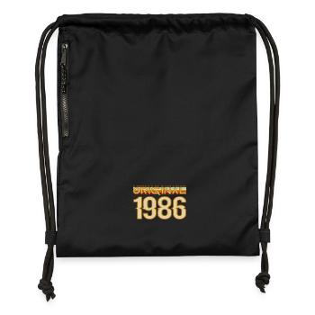 Original 1986 Retro Logo - Sac à cordon en polyester recyclé - noir - Devant