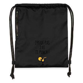 Guadeloupe 971 Guadeloupéen Guadeloupéenne Gwada - Gymsac made from recycled material - black - Front