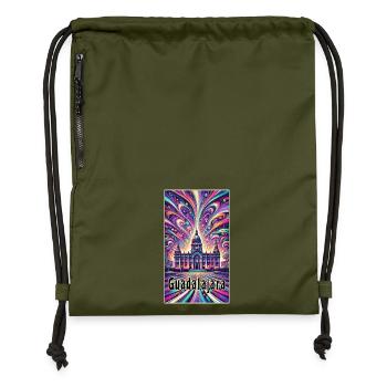 Guadalajara Mexiko Kunst Design - Turnbeutel aus Recycling-Material - military Green - Vorne