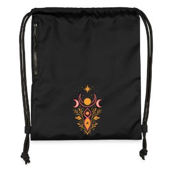 Déesse du solstice d’été, déesse du soleil - Pagan & Wicca - Sac à cordon en polyester recyclé - noir - Devant