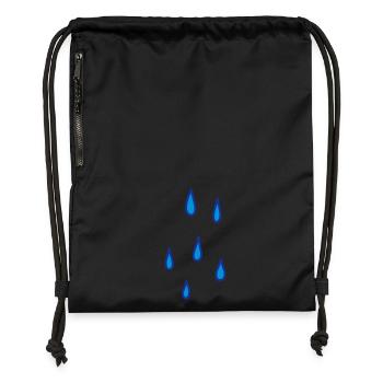 Raindrop - Gymsac made from recycled material - black - Front
