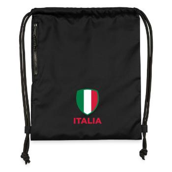 National flag of Italy - Gymsac made from recycled material - black - Front